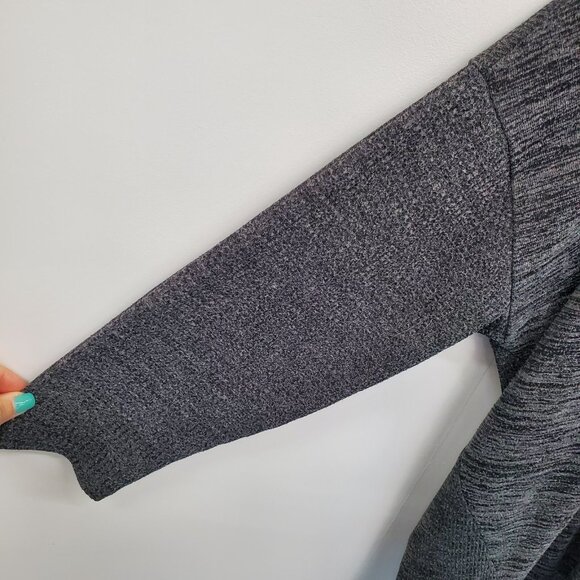 Terra & Sky 4X Sweater V-Neck Knit Lightweight Pullover Black Gray Plus Size - Picture 7 of 12